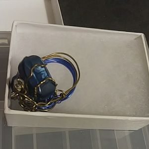 Blue Double Rock Ring